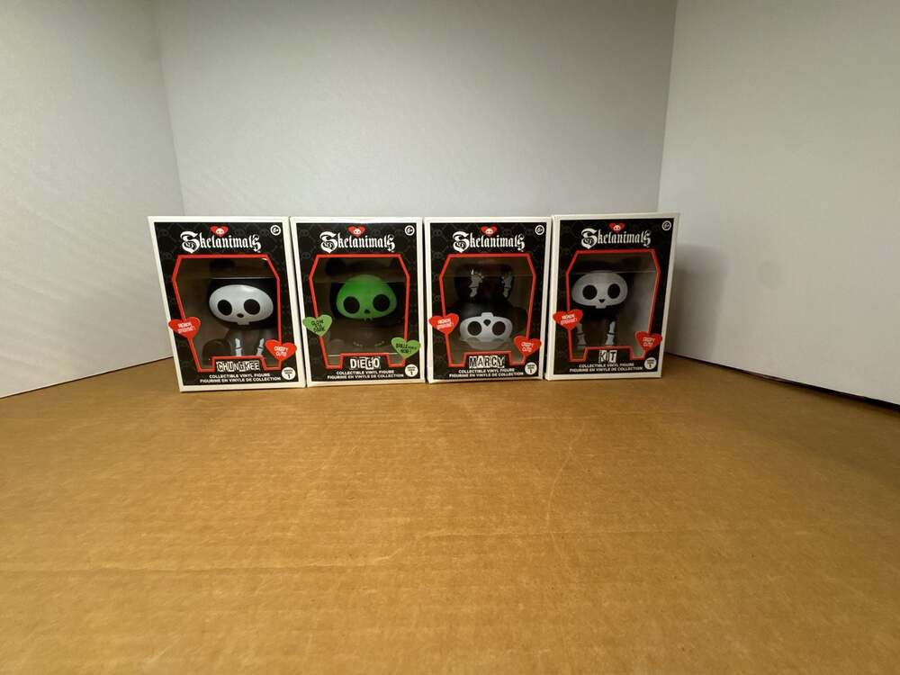 Skelanimals Series 1  Vinyl Figures Set of 4 (Chungkee, Diego, Marcy, & Kit)